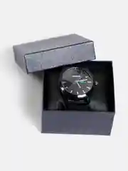 Черный часы мужские на магните, с коробкой