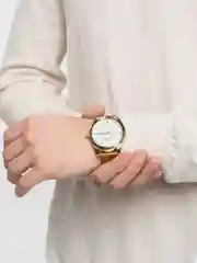 Золотой часы мужские на магните, с коробкой