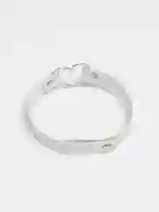 Белый чокер кожаный "Сердце"
