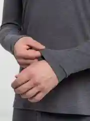 Серый термобелье мужское, комплект: кальсоны, лонгслив