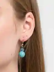 Бирюзовый серьги