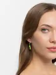 Зеленый серьги "Мармеладные мишки"