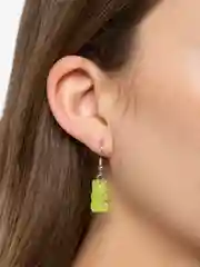 Зеленый серьги "Мармеладные мишки"