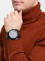 Коричневый мужские часы с толстым ремешком KTEVI