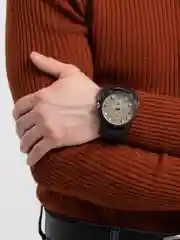 Коричневый мужские часы с толстым ремешком KTEVI