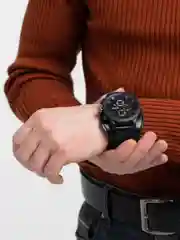 Черный мужские часы с толстым ремешком KTEVI