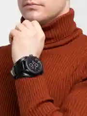 Черный мужские часы с толстым ремешком KTEVI