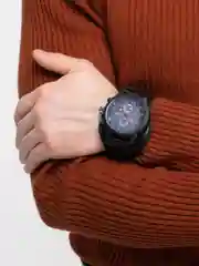 Черный мужские часы с толстым ремешком KTEVI