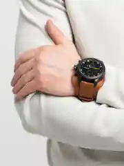 Рыжий мужские часы с толстым ремешком KTEVI