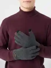 Серый мужские перчатки (подростковые)
