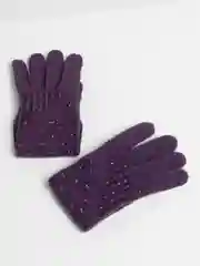 Фиолетовый перчатки женские