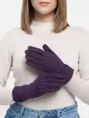 Фиолетовый перчатки женские