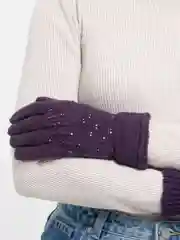 Фиолетовый перчатки женские
