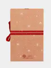 Бежевый коробка - книга "Новый год", 20 х 12.5 х 5 см
