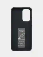 Темно-синий чехол Samsung Galaxy A33, Самсунг Галакси А33 5G силиконовый, под кожу, с подставкой