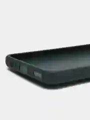 Тёмно-зелёный чехол Honor X8, Хонор Х8 силиконовый, под кожу, с подставкой