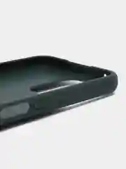 Тёмно-зелёный чехол Honor X8, Хонор Х8 силиконовый, под кожу, с подставкой