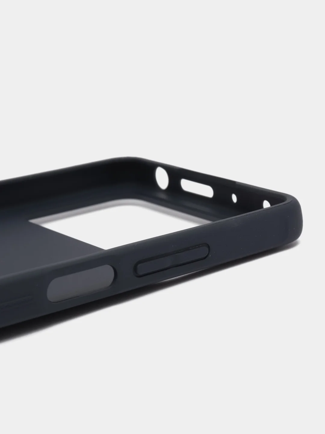 Темно-синий чехол для Xiaomi Poco X4 Pro, Сяоми Поко Х4 Про, силиконовый под кожу, с подставкой