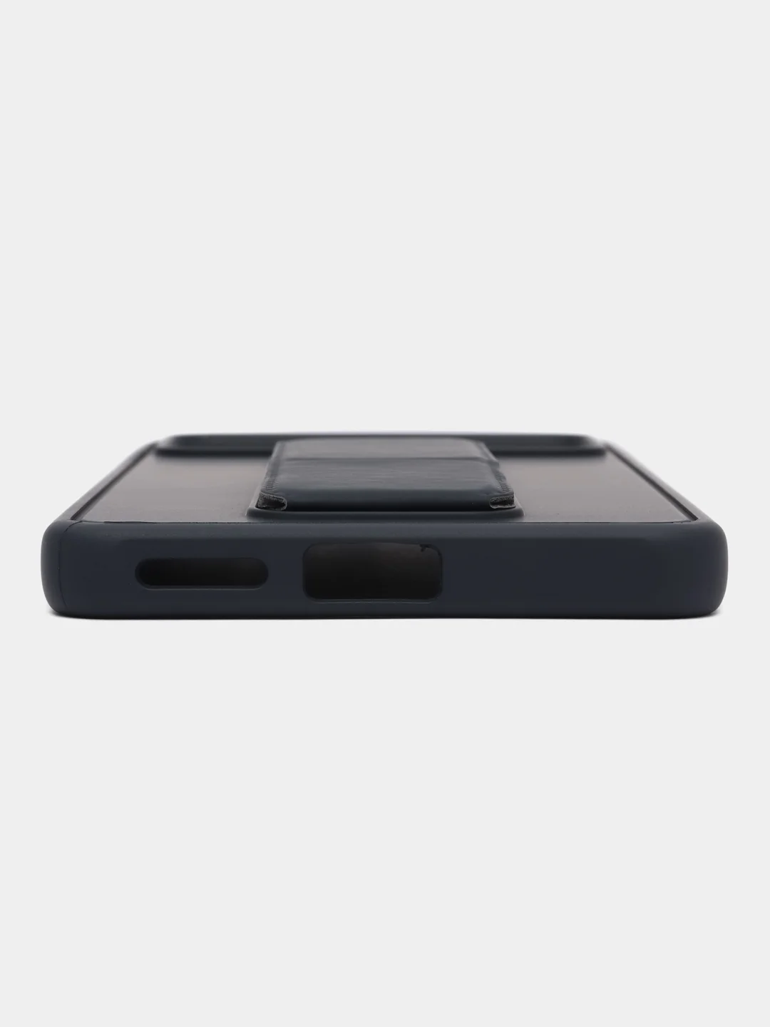 Темно-синий чехол для Xiaomi Poco X4 Pro, Сяоми Поко Х4 Про, силиконовый под кожу, с подставкой