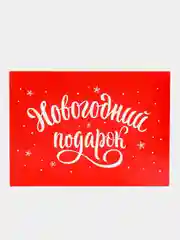 Алый коробка - книга "Новый год", 20 х 12.5 х 5 см