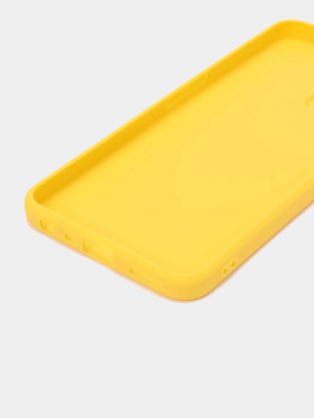 Желтый чехол Realme C35 Реалми С35 силиконовый, цветной, матовый
