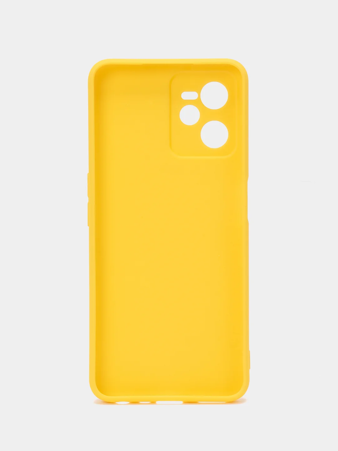 Желтый чехол Realme C35 Реалми С35 силиконовый, цветной, матовый