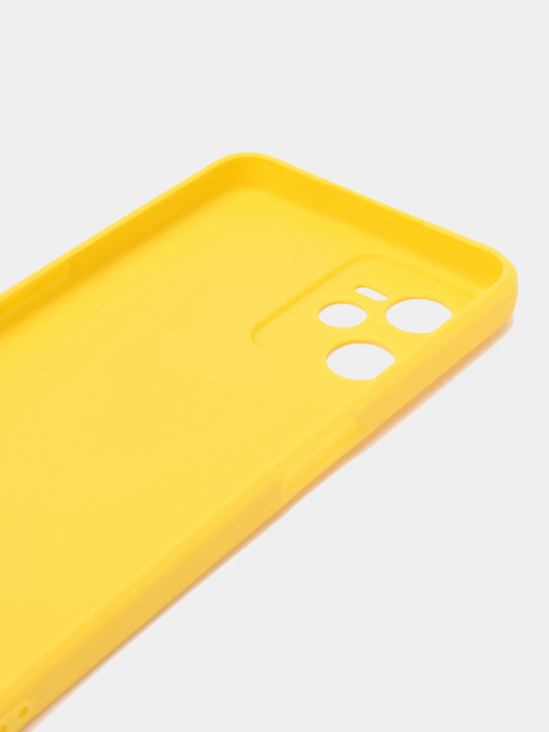 Желтый чехол Realme C35 Реалми С35 силиконовый, цветной, матовый
