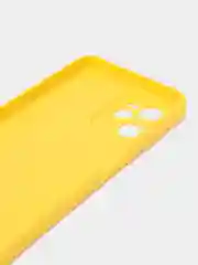Желтый чехол Realme C35 Реалми С35 силиконовый, цветной, матовый