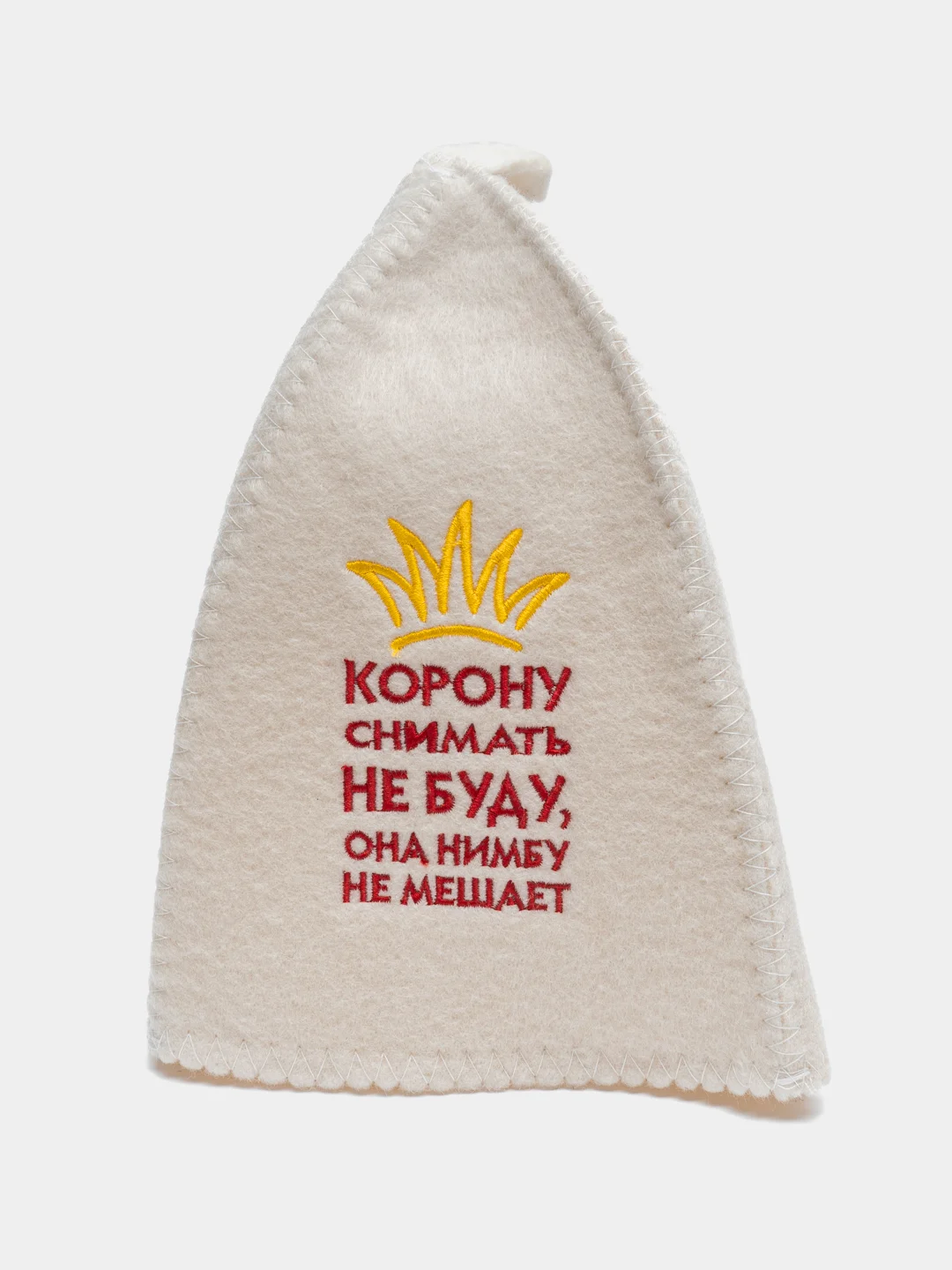 Лайм шапка банная, классическая, с вышивкой