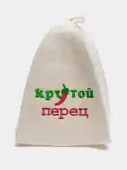 Рыжий шапка банная, классическая, с вышивкой