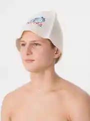 Пурпурный шапка банная, классическая, с вышивкой