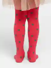 Коралловый цветные колготки для девочек, с сердечками, 120D