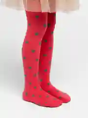 Коралловый цветные колготки для девочек, с сердечками, 120D