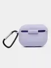 Лавандовый чехол для наушников Apple AirPods Pro 2 силиконовый с карабином