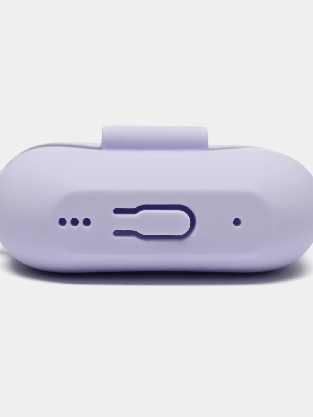 Лавандовый чехол для наушников Apple AirPods Pro 2 силиконовый с карабином