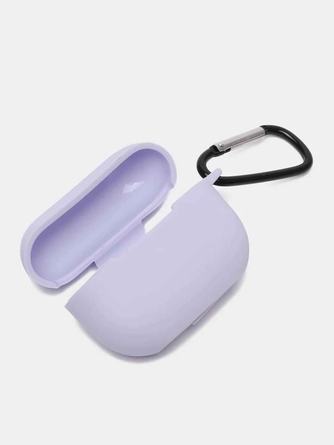 Лавандовый чехол для наушников Apple AirPods Pro 2 силиконовый с карабином