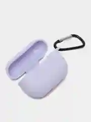 Лавандовый чехол для наушников Apple AirPods Pro 2 силиконовый с карабином