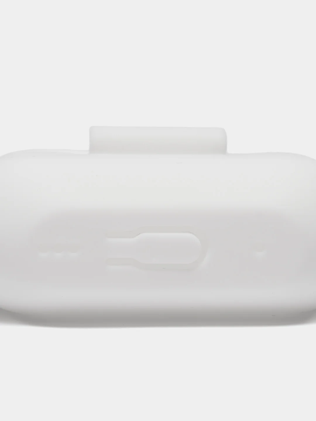 Белый чехол для наушников Apple AirPods Pro 2 силиконовый с карабином