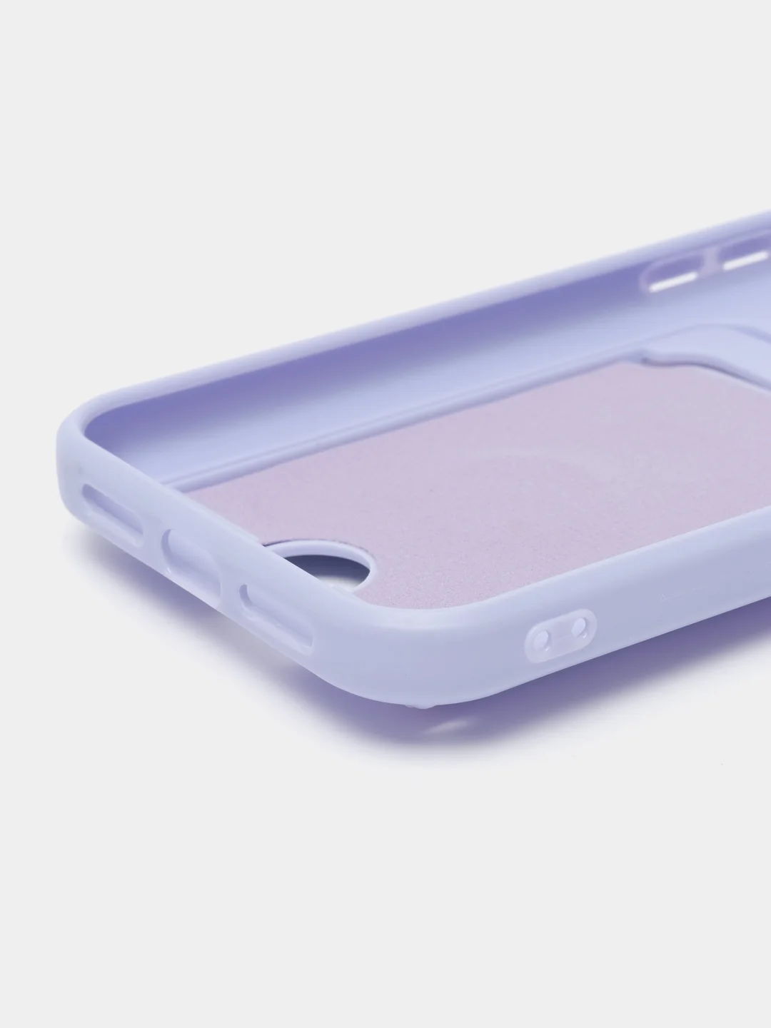 Лавандовый чехол iPhone 11 13 12 13 Pro Max 14 Plus XR с карманом для карты, подставкой айфон макс