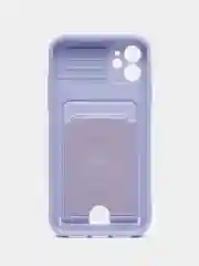 Лавандовый чехол iPhone  11 13 12 13 Pro Max 14 Plus XR с карманом для карты, подставкой айфон макс