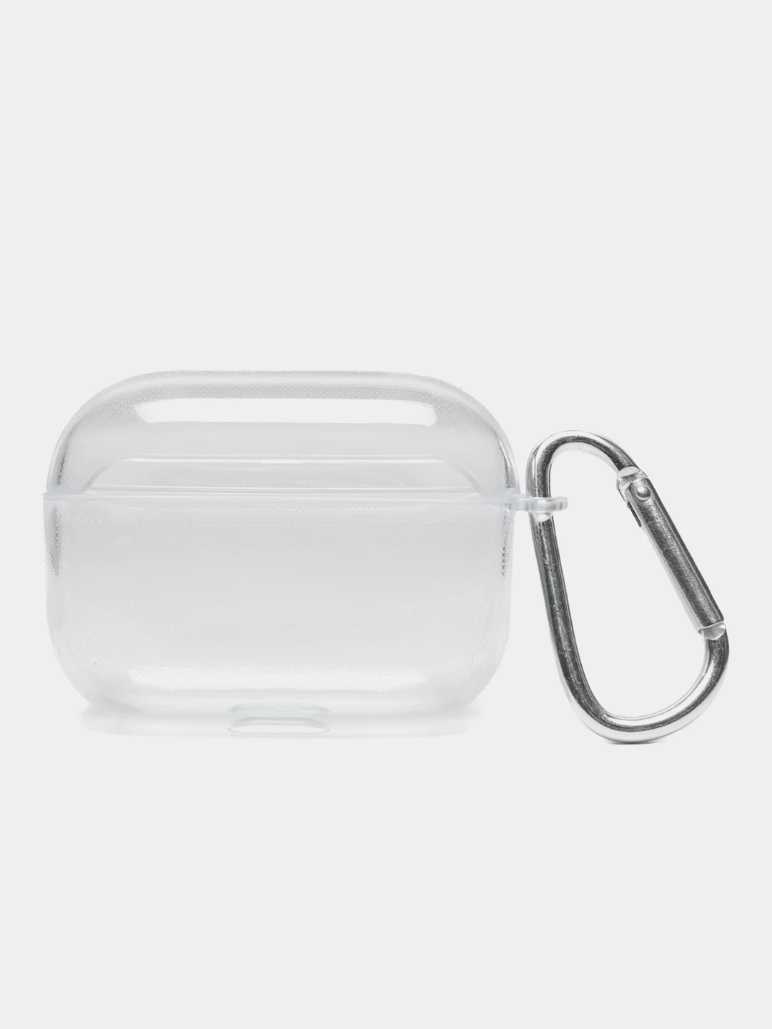Чехол для Apple AirPods Pro прозрачный силиконовый аирподс с карабином