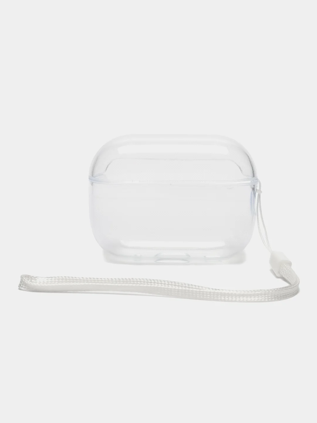 Прозрачный чехол для наушников Apple AirPods Pro 2 прозрачный, силиконовый с шнурком аирподс про 2