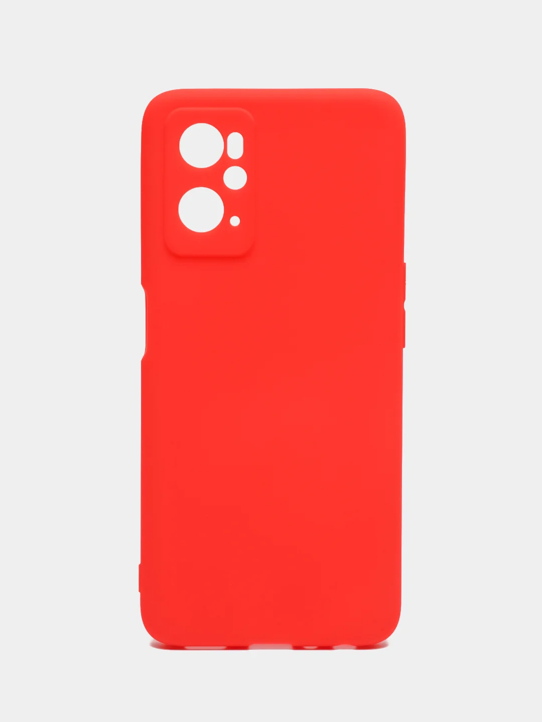 Красный чехол силиконовый для Realme 9i 4G, Oppo A96, матовый (Реалми 9i, Оппо А96)