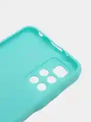 Бирюзовый чехол силиконовый Xiaomi Redmi 10 / Редми 10 матовый, цветной