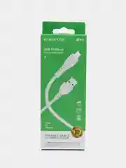 Белый кабель для зарядки Borofone BX51 Type-C, MicroUSB, Lightning для Android и iPhone до 3А