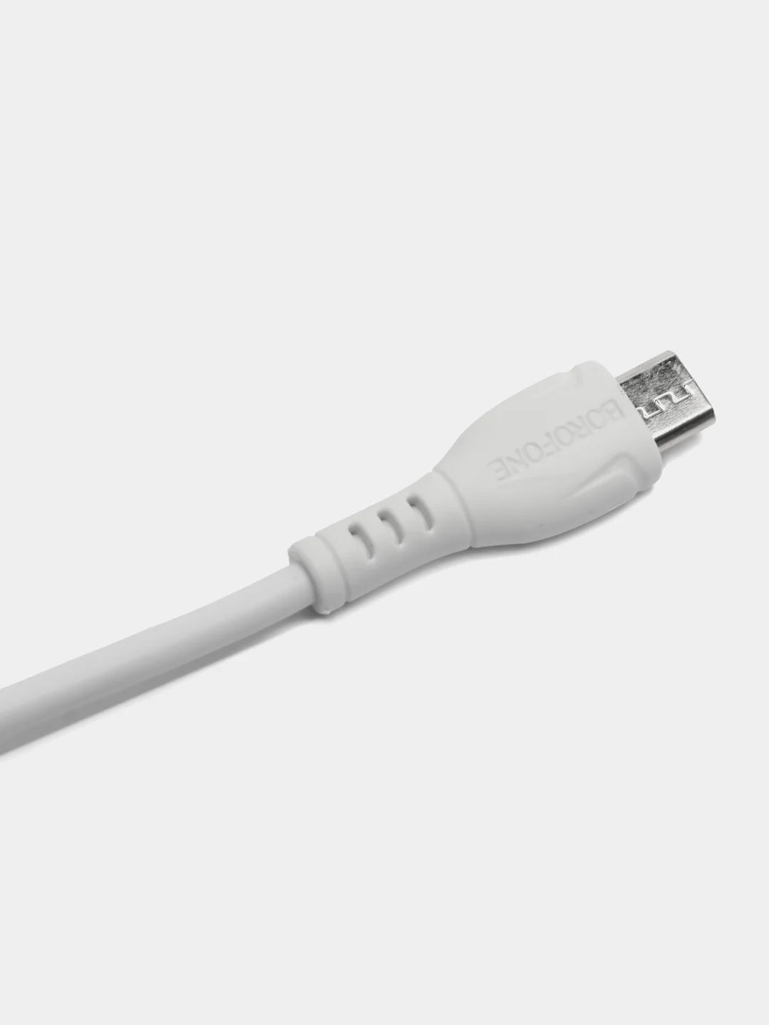 Белый кабель для зарядки Borofone BX51 Type-C, MicroUSB, Lightning для Android и iPhone до 3А