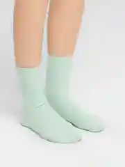 Мятный носки "Neon", унисекс, удлиненные, однотонные