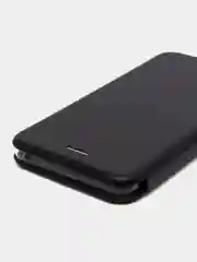Черный чехол книжка для Samsung Galaxy A8 Plus 2018, Самсунг А8+
