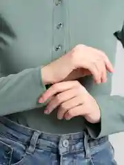 Зеленый боди женское, с длинным рукавом, однотонное