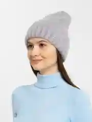 Серый шапка женская Малага, из ангоры